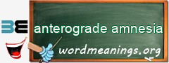 WordMeaning blackboard for anterograde amnesia